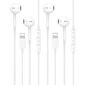 wamaxlink [Apple MFi Certified iPhone 14 13 12 11 Pro Max Headphones Wired | 2 Pack Wired iPhone Earphones with Built-in Mic & Volume Control In-Ear Earbuds for iPhone 14 13 12 11 Pro Max XS XR X 8 in Saudi Arabia