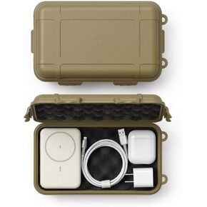 8x5 Hard Case with Foam for 3.5" Hard Drive, USB SSD, Disk, Tool | Water Repellent EDC Container & Essential Electronic Protective Organizer for Office, Lab, Workshop, and Travel in Saudi Arabia