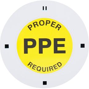 Global Industrial LED Sign Projector Lens Proper PPE Required - 1 Each in Saudi Arabia
