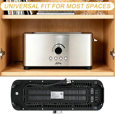 2 Slice Toaster, Long Slot Stainless Steel, 7 Browning Settings | Reheat, Defrost, Cancel, Removable Crumb Tray, Compact Design, Bagel & Thick Bread Compatible, Overheat Protection in Saudi Arabia