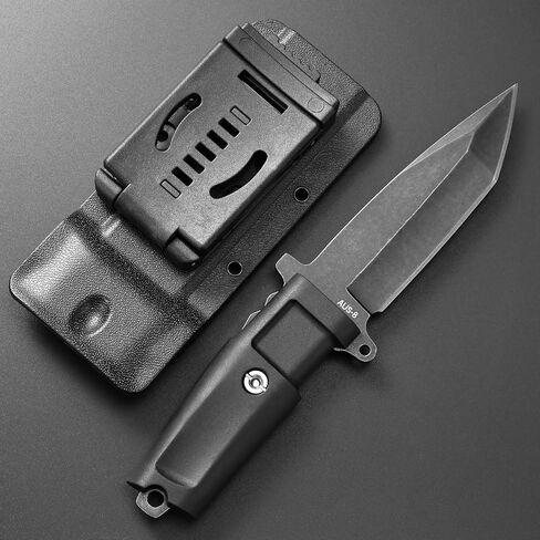 GTK34 Fixed Blade Knife AUS-8 Steel Blade Full Tang Nylon Fiberglass Handle Compact EDC Tool Fixed Knifes for Outdoor Camping Adventure Survival in Kuwait