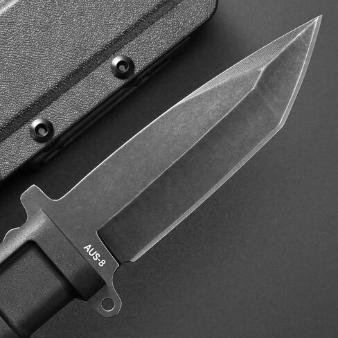 GTK34 Fixed Blade Knife AUS-8 Steel Blade Full Tang Nylon Fiberglass Handle Compact EDC Tool Fixed Knifes for Outdoor Camping Adventure Survival in Kuwait