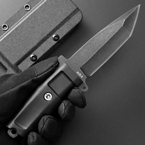 GTK34 Fixed Blade Knife AUS-8 Steel Blade Full Tang Nylon Fiberglass Handle Compact EDC Tool Fixed Knifes for Outdoor Camping Adventure Survival in Kuwait
