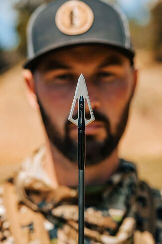 Magnus SBC85-4 Stinger Buzz Cut 4 Blade Broadheads, 3-Pack, 85 Grain | 2in x 7/8in in width, Razor-Sharp Fixed Blade Hunting Broadheads, Cut-on-Contact Design, Made in USA in Saudi Arabia