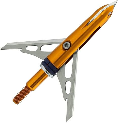 Rage Crossbow X, 2-Blade Archery Arrow Broadhead, 100 or 125 Grain with Shock Collar Technology (3-Pack) in Saudi Arabia