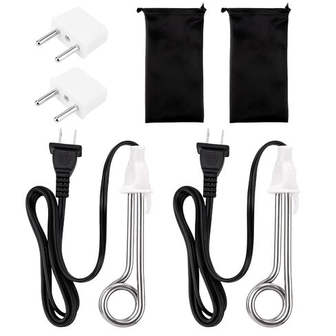 Portable Inersion Water Heater, Dual Voltage 120/240V-300W for Cups/Mugs | Instant Immersion Cup Mug Heater Fit Camping Traveling Coffee/Tea/Soup Electric Water Portable Reheater in Kuwait