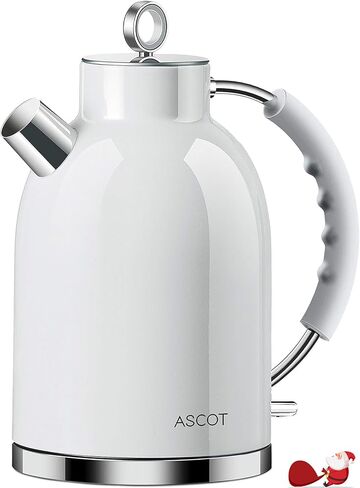 ASCOT Electric Kettle, Stainless Steel Electric Tea Kettle Gifts for Men/Women/Family 1.5L 1500W Retro Tea Heater & Hot Water Boiler, Auto Shut-Off and Boil-Dry Protection (Green) in Kuwait