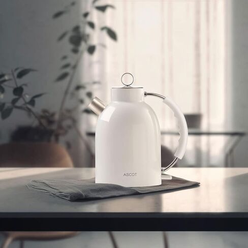 ASCOT Electric Kettle, Stainless Steel Electric Tea Kettle Gifts for Men/Women/Family 1.5L 1500W Retro Tea Heater & Hot Water Boiler, Auto Shut-Off and Boil-Dry Protection (Green) in Kuwait