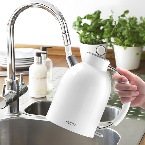 ASCOT Electric Kettle, Stainless Steel Electric Tea Kettle Gifts for Men/Women/Family 1.5L 1500W Retro Tea Heater & Hot Water Boiler, Auto Shut-Off and Boil-Dry Protection (Green) in Kuwait