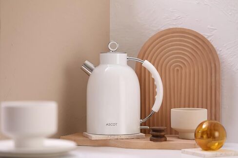 ASCOT Electric Kettle, Stainless Steel Electric Tea Kettle Gifts for Men/Women/Family 1.5L 1500W Retro Tea Heater & Hot Water Boiler, Auto Shut-Off and Boil-Dry Protection (Green) in Kuwait