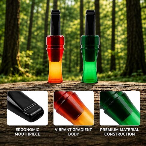 2PCS Crow Caller to Attract Crows, Professional Crow Caller Whistle for Hunting and Birdwatching, Realistic Crow Call with Durable PP Material for Outdoor Wildlife Observation and Survival Training in Saudi Arabia