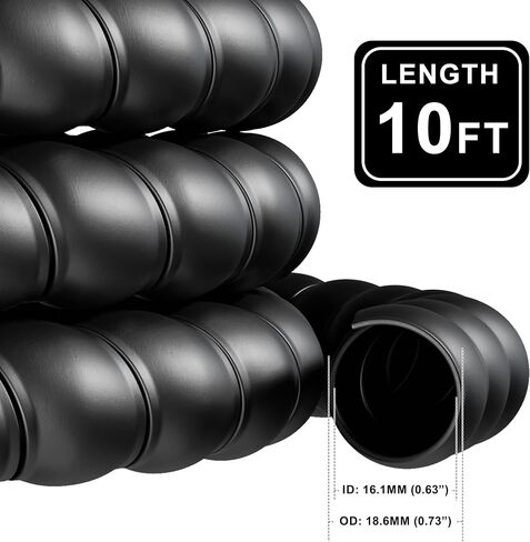Hydraulic Hose Protector, 1/2" OD x 10' Length Spiral Wrap in Saudi Arabia
