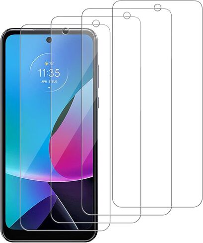 4 عبوات من واقي الشاشة الزجاجي المتوافق مع هاتف Motorola Moto G Play (2024) / XT2413 [صلابة 9H] - زجاج مقسى عالي الدقة، مقاوم للخدش، سهل التركيب [صديق للحافظة] in Kuwait