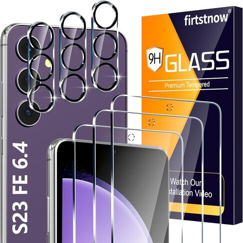 firtstnow 3 Pack Privacy Screen Protector for Samsung Galaxy S26 Tempered Glass + 2 Pack Camera Lens Protector, True 25°Anti Spy, 9H+ Hardness, Fingerprint Unlock, Case Friendly Bubble-Free 6.3 Inch in Saudi Arabia
