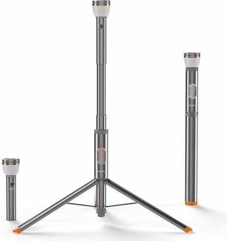 Telescopic Camping Light Collapsible 800 Lumens IP65 Waterproof Smart Remote Magnetic Base USB Rechargeable Battery Adjustable Height for Outdoor Adventure Hiking Emergency Lighting in Saudi Arabia