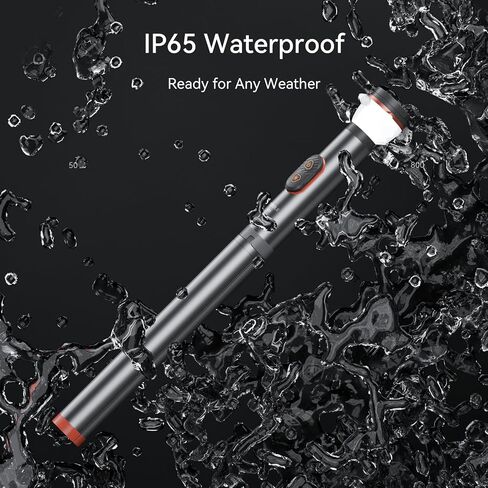 Telescopic Camping Light Collapsible 800 Lumens IP65 Waterproof Smart Remote Magnetic Base USB Rechargeable Battery Adjustable Height for Outdoor Adventure Hiking Emergency Lighting in Saudi Arabia