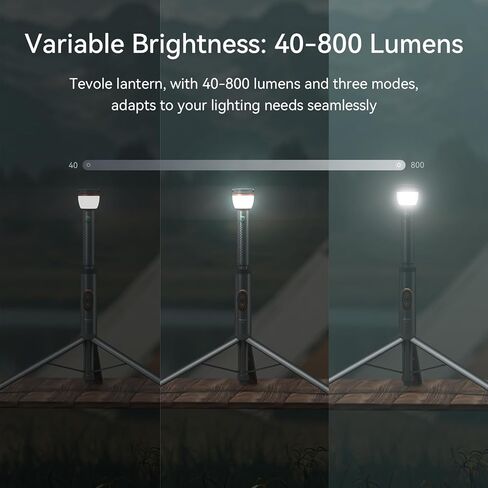 Telescopic Camping Light Collapsible 800 Lumens IP65 Waterproof Smart Remote Magnetic Base USB Rechargeable Battery Adjustable Height for Outdoor Adventure Hiking Emergency Lighting in Saudi Arabia