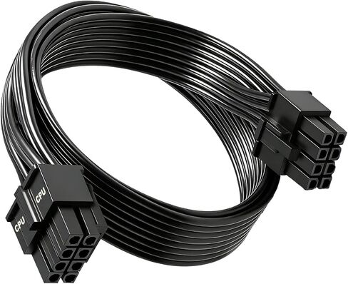 CPU 8Pin to 8Pin (4+4) EPS 12V Power Adapter Cable for Corsair PSUs | 18AWG 25inch, Compatible with Thermaltake ARESGAME Modular PSUs in Saudi Arabia