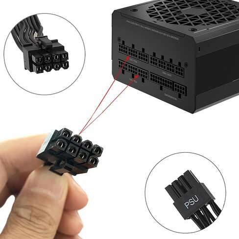 CPU 8Pin to 8Pin (4+4) EPS 12V Power Adapter Cable for Corsair PSUs | 18AWG 25inch, Compatible with Thermaltake ARESGAME Modular PSUs in Saudi Arabia