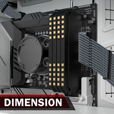 18AWG PSU Cable Extension GPU PC Power Supply Braided Cables, 1x24Pin ATX/1x8Pin(4+4) EPS/2x8Pin(6+2) PCIE Extension Cable -30CM in Saudi Arabia