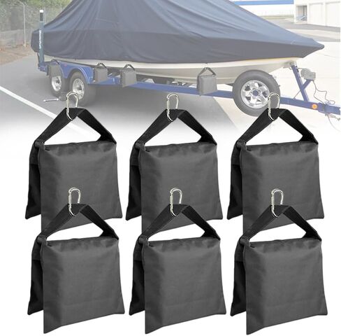 Boat Cover Sand Bag Marine Grade Mooring Kit Boat Accessories, Windproof Weight Sandbags, Each 10 lbs Capacity (6 Pcs) in Saudi Arabia