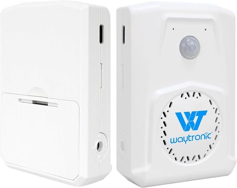 Motion Sensor Voice Player, PIR Infrared Motion Activated Speaker with Custom MP3 Upload, 90dB Door Chime Alarm, 13ft 120° Detection, USB Programmable Sound Box for Home Store Entry Alert & Greeting in Saudi Arabia