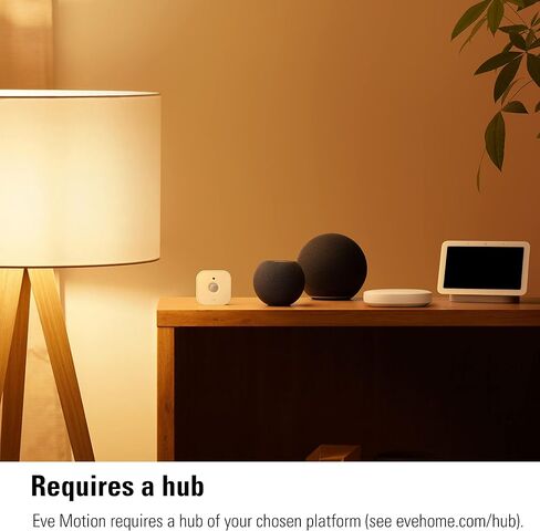 Eve Eve Motion (Matter) White Motion Detector, IPX3 Water Resistance, Light Sensor, 9 m Detection Range, Battery Powered, Matter-enabled, Thread-enabled in Saudi Arabia