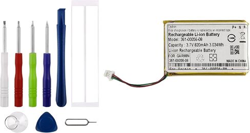 New 361-00056-08 Replacement Battery Compatible with Garmin DriveSmart 5, DriveSmart 55, DriveSmart 61, DriveSmart 65 and DriveSmart 71 GPS Navigator with Technical Toolkit in Saudi Arabia