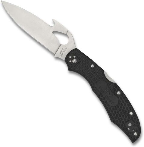 Spyderco Byrd Cara Cara 2 Emerson Opener Folding Knife, PlainEdge | 8.5" Overall Length, 3.77" 8Cr13MoV Steel Blade, FRN Handle, Back Lock, Full-Flat Grind in Kuwait