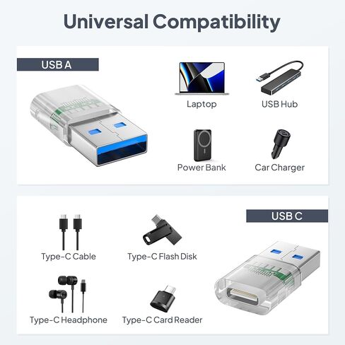 Elebase USB 3.0 to USB C Adapter 4 Pack for New iPhone 18 Pro Car Charger in Saudi Arabia