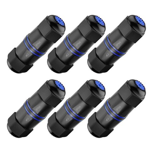 VCELINK CAT6 Waterproof RJ45 Coupler IP68 3.23" PoE Support, Blue, 12-Pack in Saudi Arabia