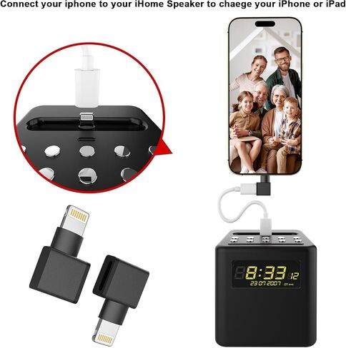 [Apple MFi Certified] 90 Degree Lightning Extender Adapter for iPhone Charger in Saudi Arabia