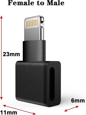 [Apple MFi Certified] 90 Degree Lightning Extender Adapter for iPhone Charger in Saudi Arabia