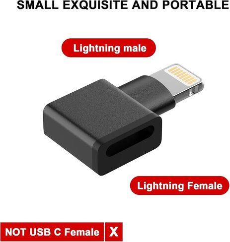 [Apple MFi Certified] 90 Degree Lightning Extender Adapter for iPhone Charger in Saudi Arabia
