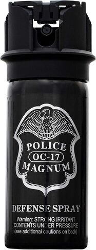 POLICE MAGNUM Pepper Spray Self Defense- Max Strength 14-16ft Range- Made in The USA - 3 Pack 2oz Flip Top Stream in Saudi Arabia