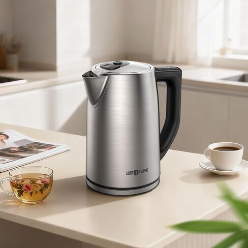 Electric Tea Kettle, 6 Precise Temperature Presets 1.7L Stainless Steel Electric Kettle Temperature Control,1500W Fast Boiling Hot Water for Oolong & Green Tea with Strix Control in Saudi Arabia