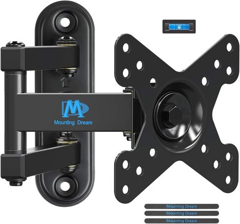 Mounting Dream Ultra Slim Full Motion TV Wall Mount, Low Profile Articulating TV Mount for 26 to 75 Inch TVs - Smooth Extension, Swivel, Tilt, Fits 16" Studs, Max VESA 400x400mm, Holds 88lbs in Kuwait