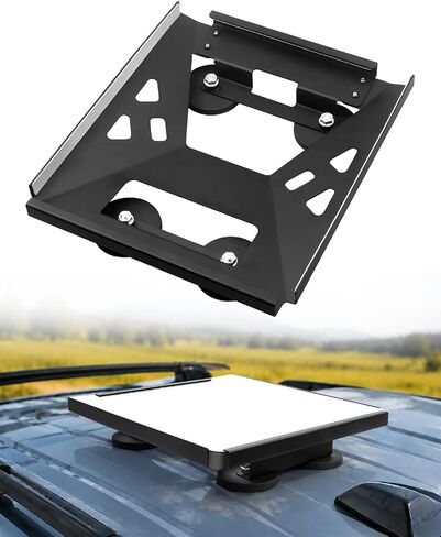 Valchoose Starlink Mini Magnetic Roof Mount, Quick Release, Black | Four Strong Magnets Rubber Feet Anti-Scratch Base, No Drill Setup, Four-Side Wrapped Design, for Car Truck RV Boat Travel in Saudi Arabia