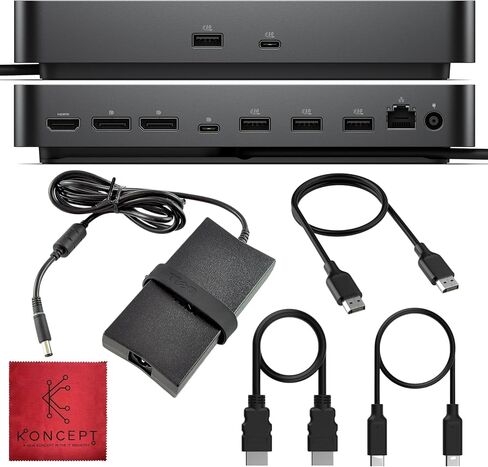 Dell Pro Smart Dock SD25 USB-C Docking Station 4 Display, Remote Management | 40Gbps Data Transfer, 4K Multi-Display Support, 180W Adap ter, USB-C/HDMI/DisplayPort Cables Included, Modular Upgrade Design in Saudi Arabia
