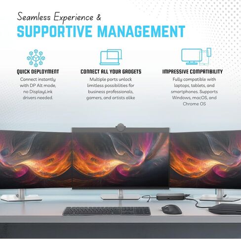 Dell Pro Smart Dock SD25 USB-C Docking Station 4 Display, Remote Management | 40Gbps Data Transfer, 4K Multi-Display Support, 180W Adap ter, USB-C/HDMI/DisplayPort Cables Included, Modular Upgrade Design in Saudi Arabia