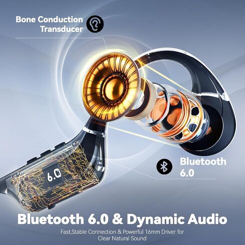 MONODEAL Bone Conduction Headphones Open Ear Bluetooth Running 10H | EQ Mode Switching Lightweight Bone Conduction Earbuds IP65 Waterproof in Saudi Arabia
