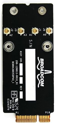 بطاقة الشبكة اللاسلكية للمطار BCM943602CDP بديلة لجهاز iMac 21 بوصة A1418 و27 بوصة A1419 WiFi Bluetooth 4.2 بطاقة شبكة المطار ثنائية النطاق 802.11a/b/g/n/ac (أواخر 2015-منتصف 2017) in Kuwait