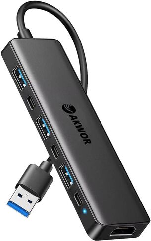 USB 3.0 to HDMI Adapter, USB 3.0 Hub with HDMI 1080P, USB-A&C Data & Power Ports, Docking Station Extender for Monitor, PC, Laptop, Desktop Support Windows 7/8/10 & Mac OS in Saudi Arabia