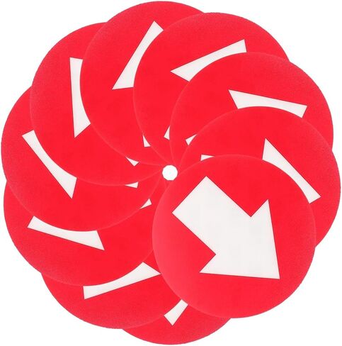 25Pcs Reflective Arrow Direction Signs for Outdoor Camping Trail Hunting | Waterproof PVC markers for pathway, stairway & hunting areas. Easy visibility at night. in Saudi Arabia