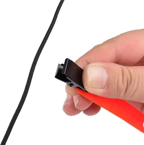 48pcs Reflective Trail Markers with Clips for Hunting Night Day Orange | Hi-vis orange, reflective clips for marking routes & blood trails. Durable plastic, 10cm. in Saudi Arabia