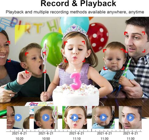 5MP Lite 4CH DVR Digital Video Recorder, RUSFEIDA 5M-N 6 in 1 AHD/TVI/CVI/XVI/CVBS/IP Analog Security Camera System, Face Detection, 24/7 Recording (NO HDD) in Kuwait
