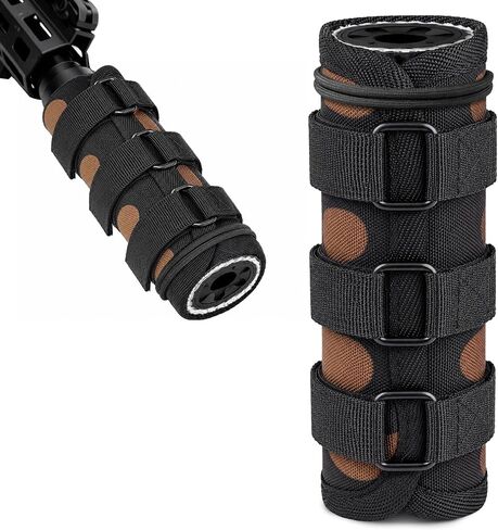 5/6/7Inch Suppressor Cover 1200°F Heat Resistant Wrap with Burnproof Microfiber Sleeve & Silicone Lining – Hunting Silencer Protection & Mirage Mitigation | Double protection, heat-resistant, anti-scald, camouflage in Saudi Arabia