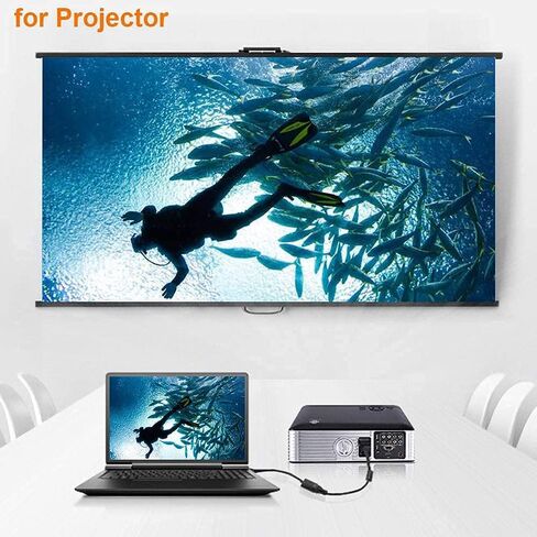 TSUPY DisplayPort to VGA, 1080P DP Adapter Gold-Plated Display Port Converter Male to Female VGA Cable Adapters to Connect Your Computer to a Large Screen, Projector,Monitor,HDTV and More in Saudi Arabia