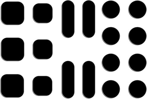Camera Vinyl Covers | Low-Tack Restickable Webcam Cover Sticker,Privacy Protection Accessory, No Residue Application, Safe Screen Closure - Dots,Squares and Bars, 18 Pieces - Black in Saudi Arabia