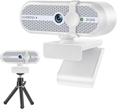 2K HD Webcam with Infrared Windows Hello Facial Recognition, Computer Camera, Privacy Cover, Noise Canceling Microphones, Laptop Webcam For Video Conferencing, Live, Streaming, Online Learning in Saudi Arabia